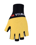 BONAVELO Cyklistické rukavice krátkoprsté - JUMBO-VISMA 2022 - žltá/čierna