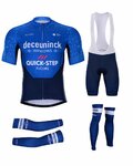 BONAVELO Cyklistický mega set - QUICKSTEP 2021 - biela/modrá