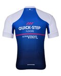 BONAVELO Cyklistický krátky dres a krátke nohavice - QUICKSTEP 2022 - modrá/biela