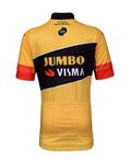 BONAVELO Cyklistický dres s krátkym rukávom - JUMBO-VISMA '22 KIDS - čierna/žltá
