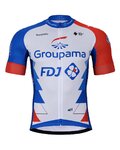 BONAVELO Cyklistický krátky dres a krátke nohavice - GROUPAMA FDJ 2022 - modrá/biela/červená
