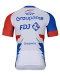 BONAVELO Cyklistický krátky dres a krátke nohavice - GROUPAMA FDJ 2022 - modrá/biela/červená
