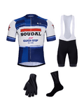 BONAVELO Cyklistický mega set - SOUDAL QUICK-STEP 24 - modrá/čierna/biela