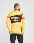 BONAVELO Cyklistický dres s dlhým rukávom zimný - JUMBO-VISMA 2025 WNT - žltá/čierna