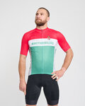 BONAVELO Cyklistický dres s krátkym rukávom - HUNGARY - biela/červená/zelená