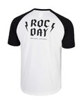 ROCDAY Cyklistický dres s krátkym rukávom - PARK - biela/čierna