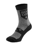 ROCDAY Cyklistické ponožky klasické - TIMBER - šedá/čierna
