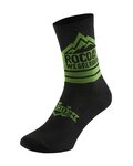 ROCDAY Cyklistické ponožky klasické - TRAIL - zelená/čierna