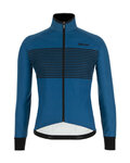 SANTINI Cyklistická zateplená bunda - COLORE - modrá