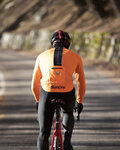 SANTINI Cyklistická zateplená bunda - VEGA MULTI - oranžová