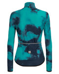 SANTINI Cyklistická vetruodolná bunda - NEBULA STORM LADY - svetlo modrá