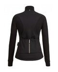 SANTINI Cyklistická zateplená bunda - CORAL BENGAL LADY - čierna