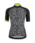 SANTINI Cyklistický dres s krátkym rukávom - TONO CHROMOSOME LADY - čierna