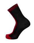 SANTINI Cyklistické ponožky klasické - ORIGINE WINTER - červená/čierna