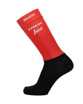 SANTINI Cyklistické ponožky klasické - TREK 2018 AERO - čierna/červená