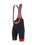 SANTINI Cyklistické nohavice krátke s trakmi - LA VUELTA 2020 - červená/čierna