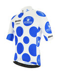 SANTINI Cyklistický dres s krátkym rukávom - LA VUELTA 2020 - modrá/biela