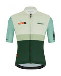 SANTINI Cyklistický dres s krátkym rukávom - LA VUELTA 2021 - zelená
