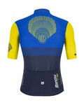 SANTINI Cyklistický dres s krátkym rukávom - LA VUELTA 2021 - žltá/modrá