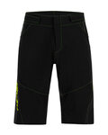 SANTINI Cyklistické nohavice krátke bez trakov - SELVA MTB - čierna/zelená