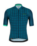 SANTINI Cyklistický dres s krátkym rukávom - MITO GRIDO - modrá