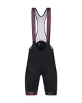 SANTINI Cyklistické nohavice krátke s trakmi - LA VUELTA 2018 - čierna/fialová