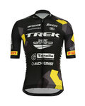 SANTINI Cyklistický dres s krátkym rukávom - TREK MTB 2019 - biela/žltá/čierna