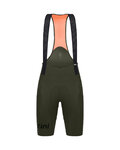 SANTINI Cyklistické nohavice krátke s trakmi - REDUX  - zelená