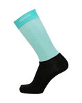 SANTINI Cyklistické ponožky klasické - REDUX - svetlo modrá/čierna