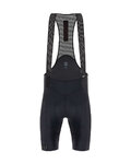 SANTINI Cyklistické nohavice krátke s trakmi - TONO PURO - čierna