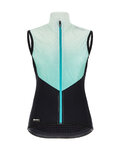 SANTINI Cyklistická vesta - REDUX GENIO LADY - svetlo modrá/čierna