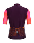 SANTINI Cyklistický dres s krátkym rukávom - MITO SPILLO - oranžová/bordová/ružová