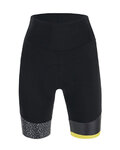 SANTINI Cyklistické nohavice krátke bez trakov - GIADA HIP LADY - čierna