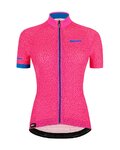 SANTINI Cyklistický dres s krátkym rukávom - GIADA HIP LADY - modrá/ružová