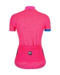 SANTINI Cyklistický dres s krátkym rukávom - GIADA HIP LADY - modrá/ružová