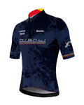 SANTINI Cyklistický dres s krátkym rukávom - NIBALI - modrá