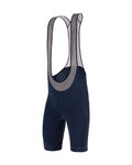 SANTINI Cyklistické nohavice krátke s trakmi - KARMA DELTA - modrá