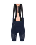 SANTINI Cyklistické nohavice krátke s trakmi - FRECCIA - modrá