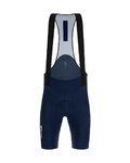 SANTINI Cyklistické nohavice krátke s trakmi - TONO DINAMO - modrá
