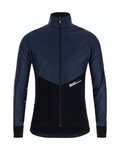 SANTINI Cyklistická vetruodolná bunda - REDUX VIGOR - modrá/čierna