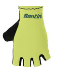 SANTINI Cyklistické rukavice krátkoprsté - ISTINTO - zelená