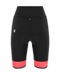 SANTINI Cyklistický krátky dres a krátke nohavice - GIADA MAUI LADY - čierna/biela/šedá