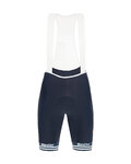 SANTINI Cyklistické nohavice krátke s trakmi - TREK SEGAFREDO 2021 - modrá