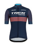 SANTINI Cyklistický dres s krátkym rukávom - TREK TFR CX 2021 - modrá
