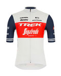 SANTINI Cyklistický dres s krátkym rukávom - TREK SEGAFREDO 2021 - červená/biela/modrá