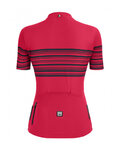 SANTINI Cyklistický dres s krátkym rukávom - TONO PROFILO LADY - ružová/čierna