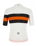 SANTINI Cyklistický dres s krátkym rukávom - SLEEK BENGAL - oranžová/čierna/biela