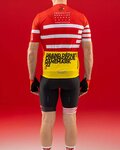 SANTINI Cyklistický dres s krátkym rukávom - TOUR DE FRANCE 2022 - biela/červená/žltá