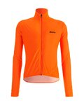 SANTINI Cyklistická vetruodolná bunda - NEBULA WINDPROOF - oranžová