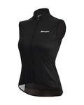 SANTINI Cyklistická vesta - NEBULA WINDPROOF W - čierna